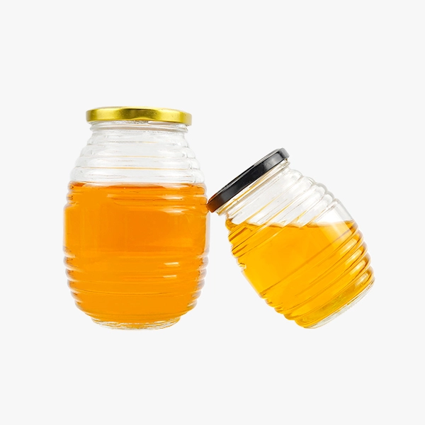 Glass Beehive Honey Jar