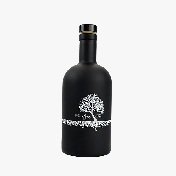 matte black glass nordic bottles