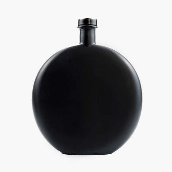 Flat Round Liquor Bottles