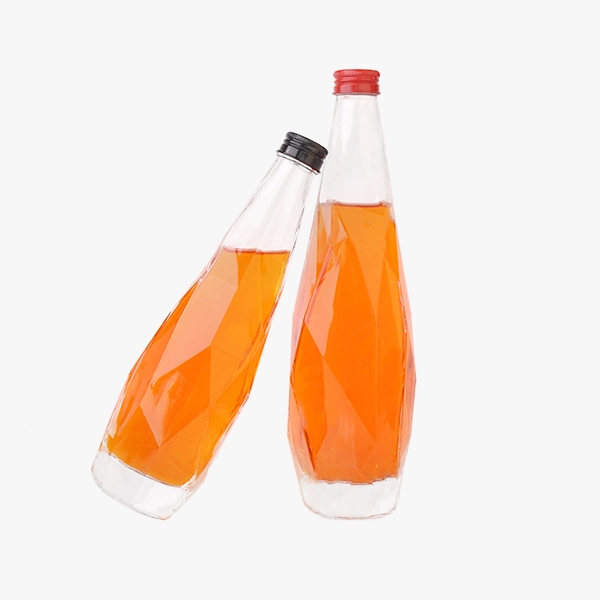 diamond shaped liquor bottle