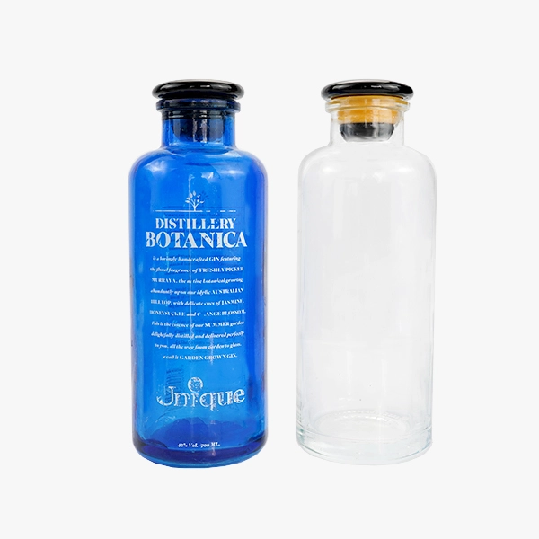Coloured Gin Bottles