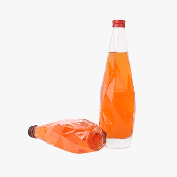 diamond shaped liquor bottle