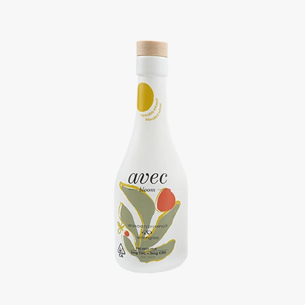 White Color Round Glass Liquor Bottle