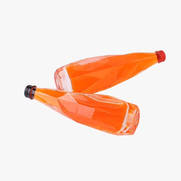 diamond shaped liquor bottle