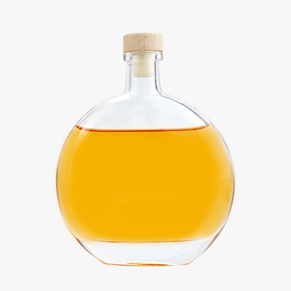 Flat Round Liquor Bottles