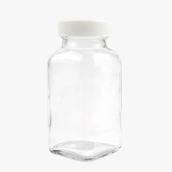 Square Glass Juice Bottles