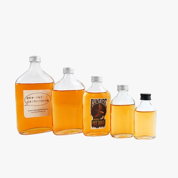 Glass Flask Bottles wholesale 50ml 100ml 200ml 350ml 500ml