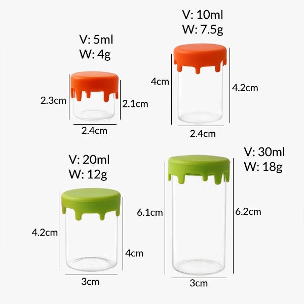 Silicone Concentrate Jars