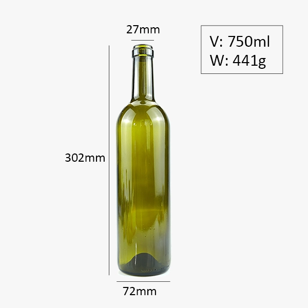 750ml Glass Wine Bottles wholesale