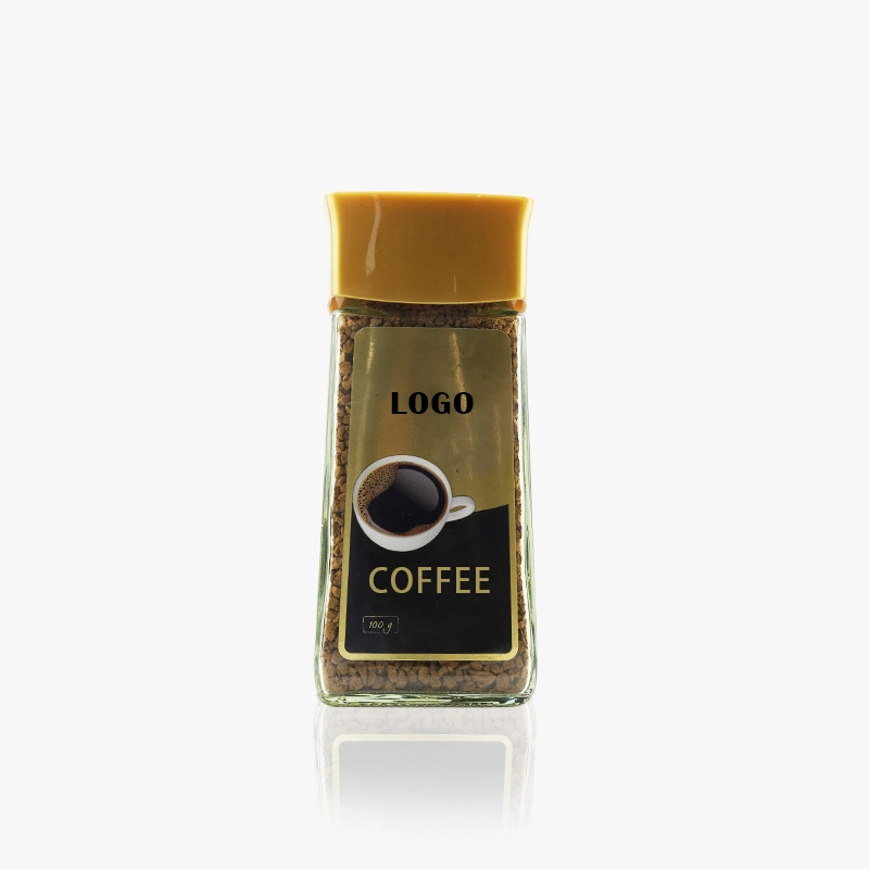 Glass Ground Coffee Jar 100ml With Dedicated Plastic Cap
