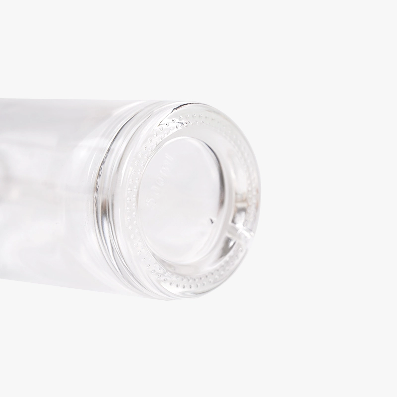 Clear Glass Whiskey bottles