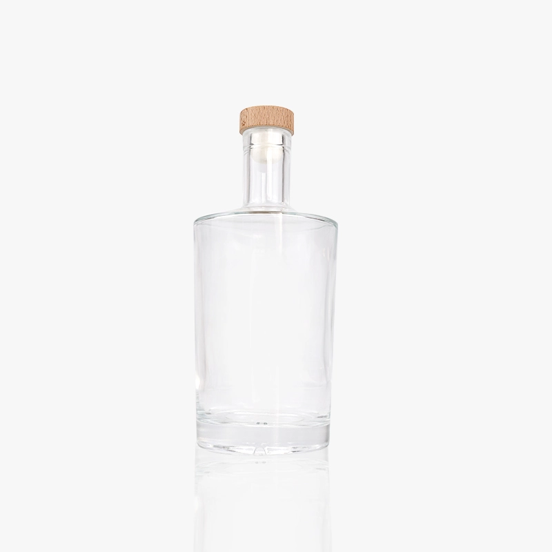 Clear Glass Whiskey bottles