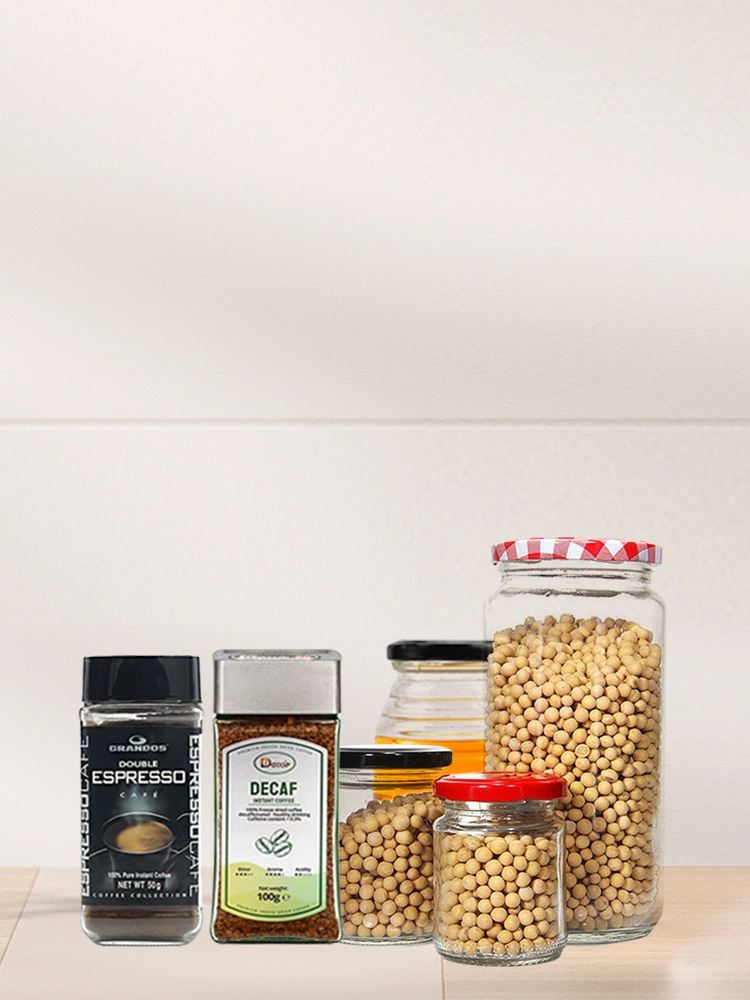glass food jars