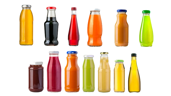 glass beverage bottles